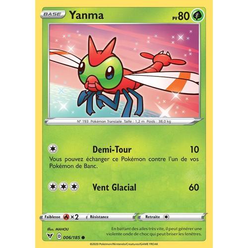 Carte Pokemon - Yanma - 006/185 - Épée Et Bouclier4 - Voltage Éclatant - Eb4 - Vf