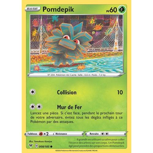 Carte Pokemon - Pomdepik - 008/185 - Épée Et Bouclier4 - Voltage Éclatant - Eb4 - Vf