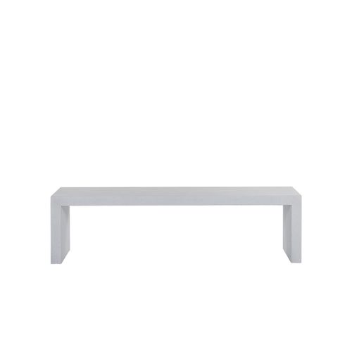Banc De Jardin En Fibre-Ciment Blanc 150 Cm Taranto