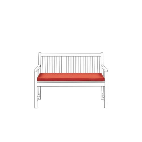 Coussin Rouge Foncé 112 X 54 X 5 Cm Pour Banc De Jardin Vivara