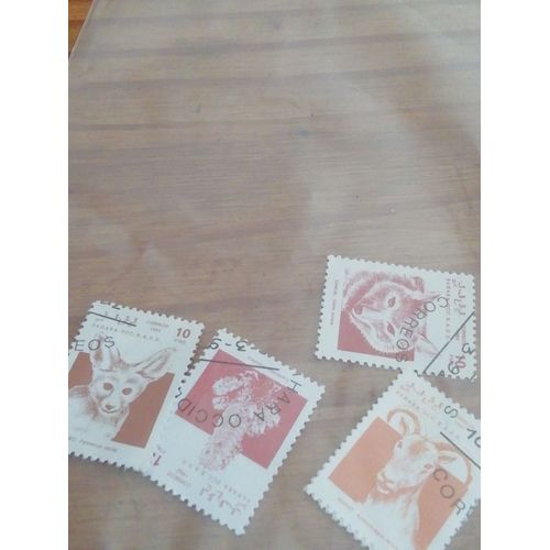 Lot De 4 Timbres Sahara