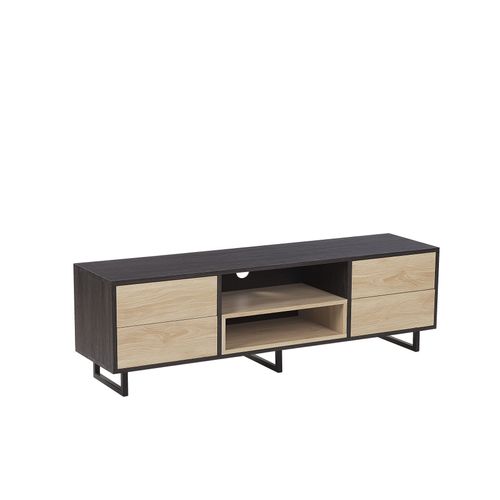 Meuble Tv Bois Clair Bois Foncé Maine