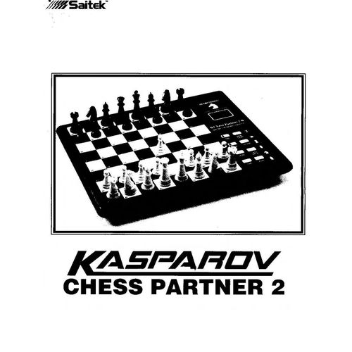 Notice Pour Kasparov Chess Partner 2 By Saitek