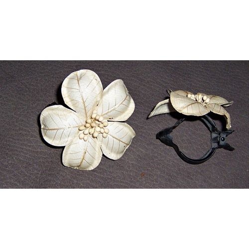 Lot De 2 Embrasses De Rideau - Pinces En Métal
