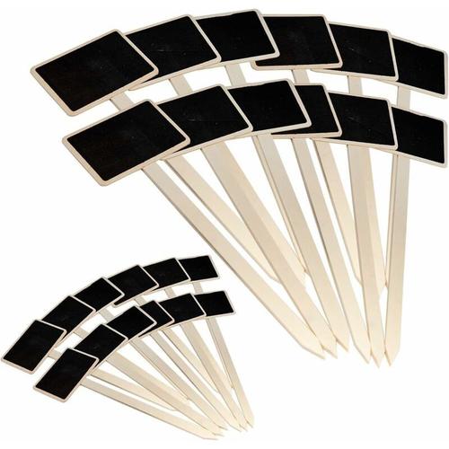 30pcs Etiquettes De Plantes En Ardoise Mini Tableau Noir Marqueur De Jardin Plante Signe Tags En Bois ¿¿Tiquettes Potager Pour Fleur L¿¿Gumes Graine Jardin P¿¿Pini¿¿Re