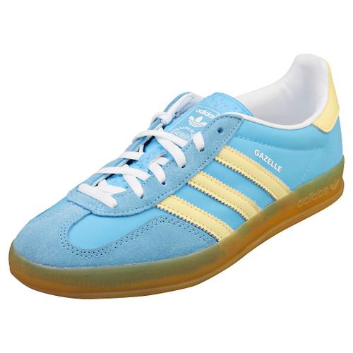 Adidas Gazelle Indoor Femme Baskets Mode Bleu Jaune - 40 2/3