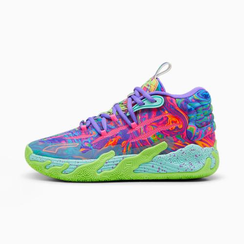 Puma Chaussures De Basketball Mb.03 Be You Enfant Et Adolescent, Violet/Rose/Vert