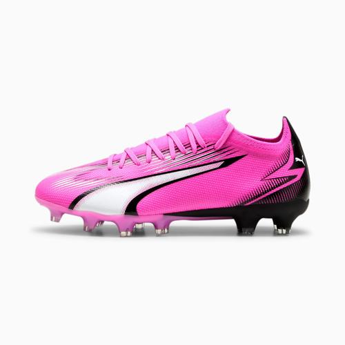 Puma Chaussures De Football Ultra Match Fg/Ag Femme, Rose/Noir/Blanc