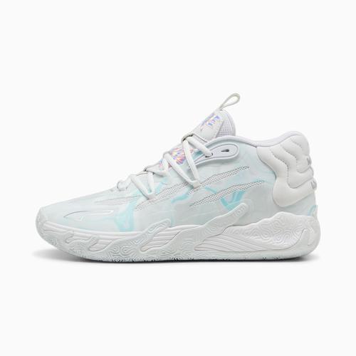 Puma Chaussures De Basketball Mb.03 Iridescent, Blanc