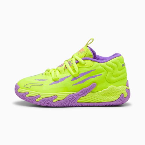 Puma Chaussures De Basketball Mb.03 Spark Enfant, Jaune/Violet