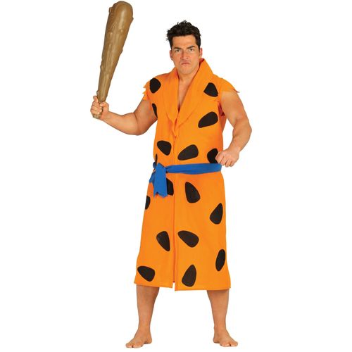 Déguisement Homme Des Cavernes Orange Adulte