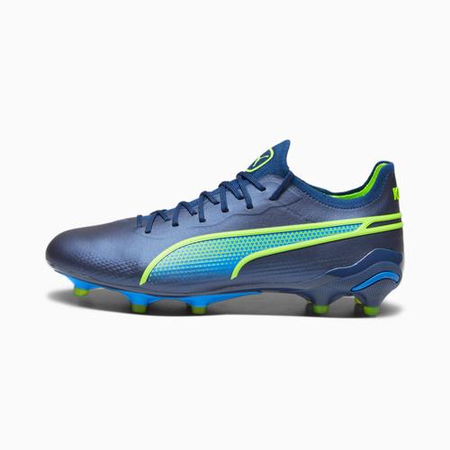 Puma Chaussures De Football King Ultimate Fg/Ag Femme, Bleu/Vert