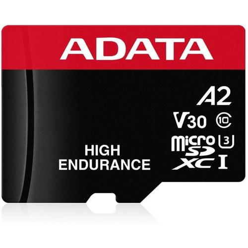 ADATA High Endurance - Carte mémoire flash (adaptateur microSDXC vers SD inclus(e)) - 64 Go - A2 / Video Class V30 / UHS-I U3 / Class10 - microSDXC UHS-I