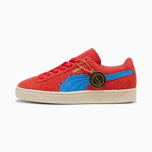 Chaussure Baskets Suede Baggy Puma X One Piece Enfant Et Adolescent, Rouge/Bleu