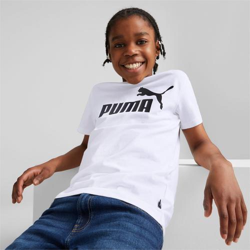 Puma Chaussure T-Shirt Essentials Logo Enfant Et Adolescent, Blanc