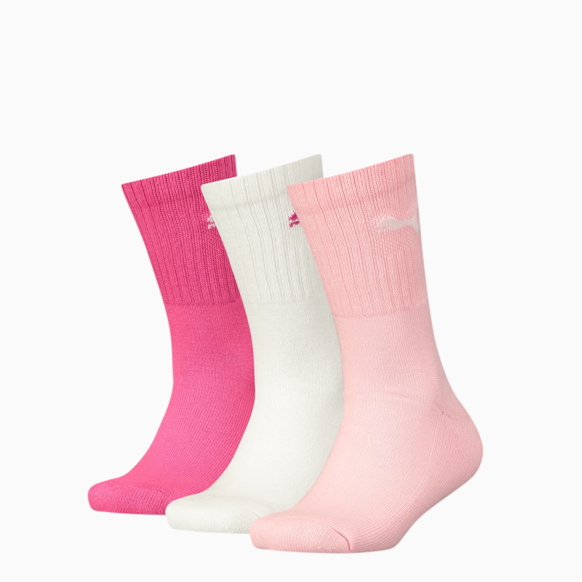 Lot De 3 Paires De Chaussettes De Sport Pour Enfant Puma, Rose