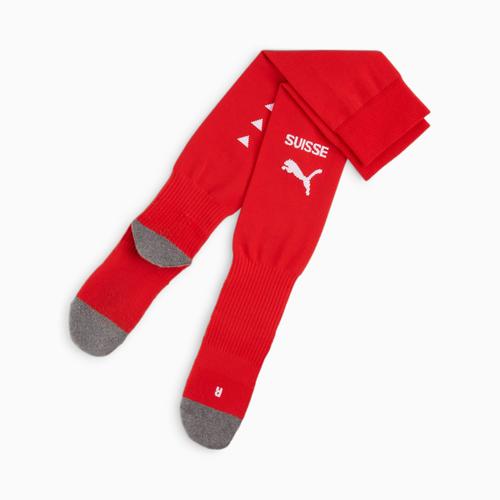 Puma Chaussettes De Football À Logo De L¿Équipe De Suisse, Rouge/Blanc