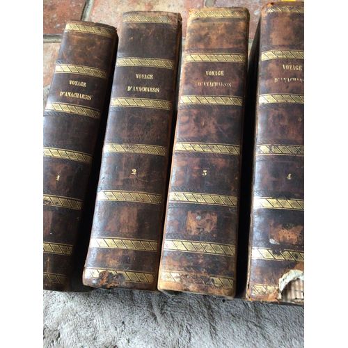 Voyage Du Jeune Anarchasis En Grèce Dans Le Milieu Du Quatrième Siècle Avant L’Ère Vulgaire. 4 Tomes . 1788