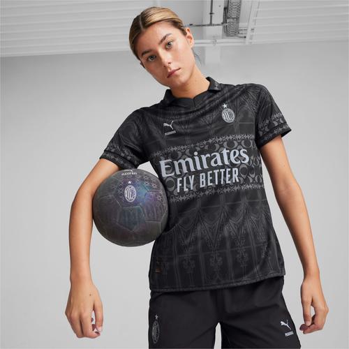 Puma Maillot 23/24 Ac Milan X Pleasures Femme, Noir/Gris