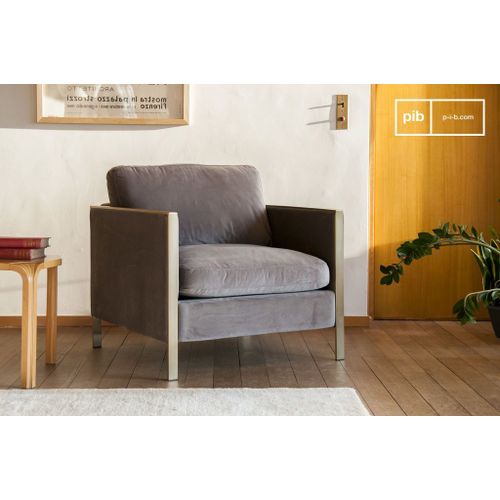 Fauteuil En Velours Brompton
