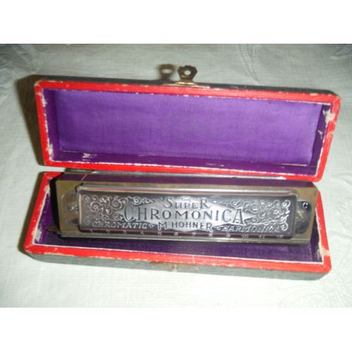 Harmonica Super Chromonica "M.Hohner" Année 1960 - Accord C/Do - 12 Trous - Made In Germany