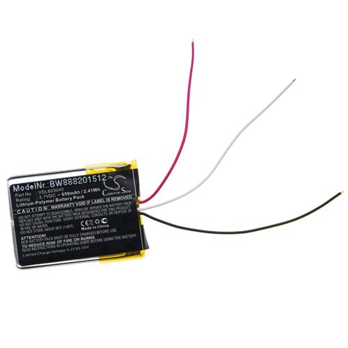 Vhbw Batterie Compatible Avec Marshall Major Iii, Major Iii Bluetooth Casque Écouteurs Casque Micro Sans Fil (650mah, 3,7v, Li-Polymère)