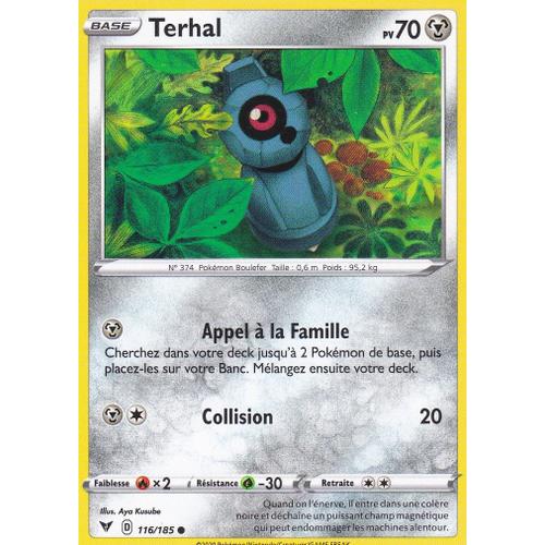 Carte Pokemon - Terhal - 116/185 - Épée Et Bouclier4 - Voltage Éclatant - Eb4 - Vf