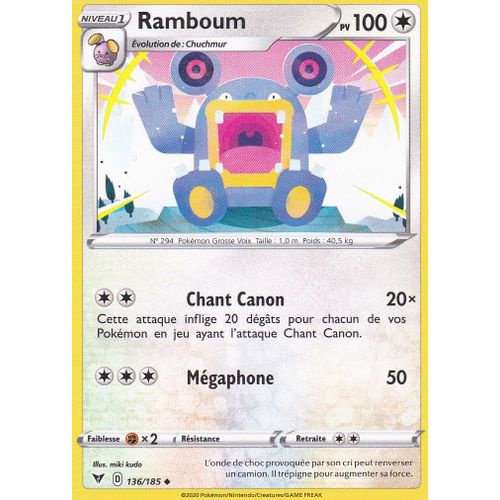 Carte Pokemon - Ramboum - 136/185 - Épée Et Bouclier4 - Voltage Éclatant - Eb4 - Vf