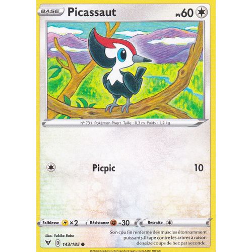 Carte Pokemon - Picassaut - 143/185 - Épée Et Bouclier4 - Voltage Éclatant - Eb4 - Vf