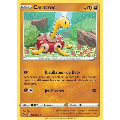 Carte Pokemon - Caratroc - 085/185 - Épée Et Bouclier 4 - Voltage Éclatant - Eb4 - Vf