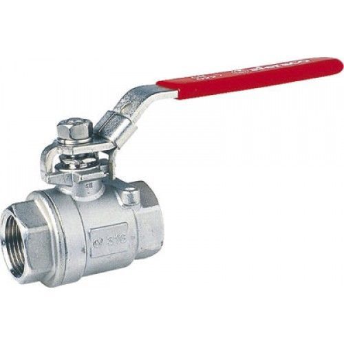 Vanne boisseau sphérique inox 316 - poignée cadenassable - FF 20x27 SFERACO