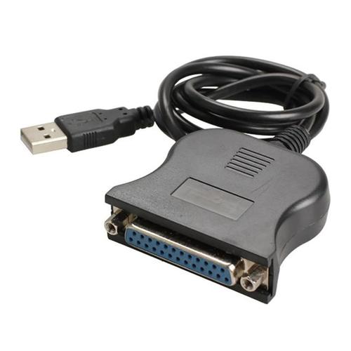 Câble ParallèLe USB Vers 25 StéNopéS Interface DB25 Câble USB 2.0 pour Imprimante IEEE 1284 Câble Adaptateur 25 Trous