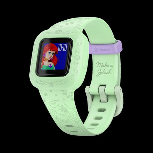 Garmin Vivofit Jr. 3 - Disney The Little Mermaid - Tracker D'activités Avec Bracelet - Silicone - Vert - Taille Du Poignet : 130-175 Mm - Bluetooth - 25 G