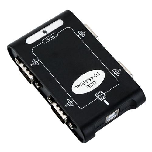 Adaptateur De Port Série 4 Ports Rs232 Vers Usb 2.0 9 Broches Convertisseur Db9 Com Carte Contrôleur Prise En Charge Haute Vitesse