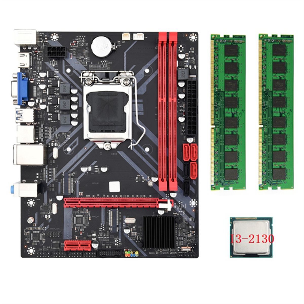 Carte Mre De Bureau B85m Vhl + Processeur I3-2130 2 X Ddr3 ... - 3