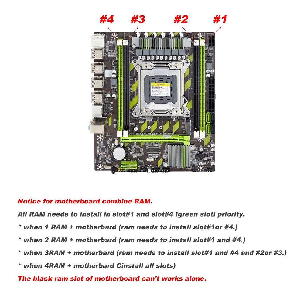 Carte Mre X79+Cpu E5 2650+2x8gb Ddr3 1600mhz Reg Ecc Ram Me... - 3