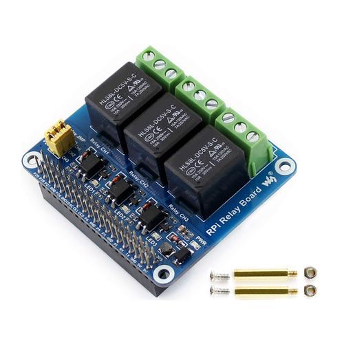 Kit De Chapeau Bouclier Rupture Carte D'extension Module Relais À 3 Canaux 5v Pour Rpi Zero 2 W Wh 2w