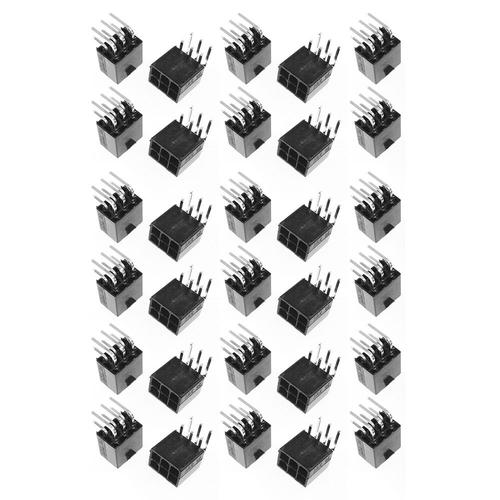 30 Pièces Séries Connecteur D'alimentation 4.2mm 6p Prise 2x3p Aiguille Incurvée Pour Ordinateur Atx Carte Graphique Gpu Pcie Connecteur D'alimentation