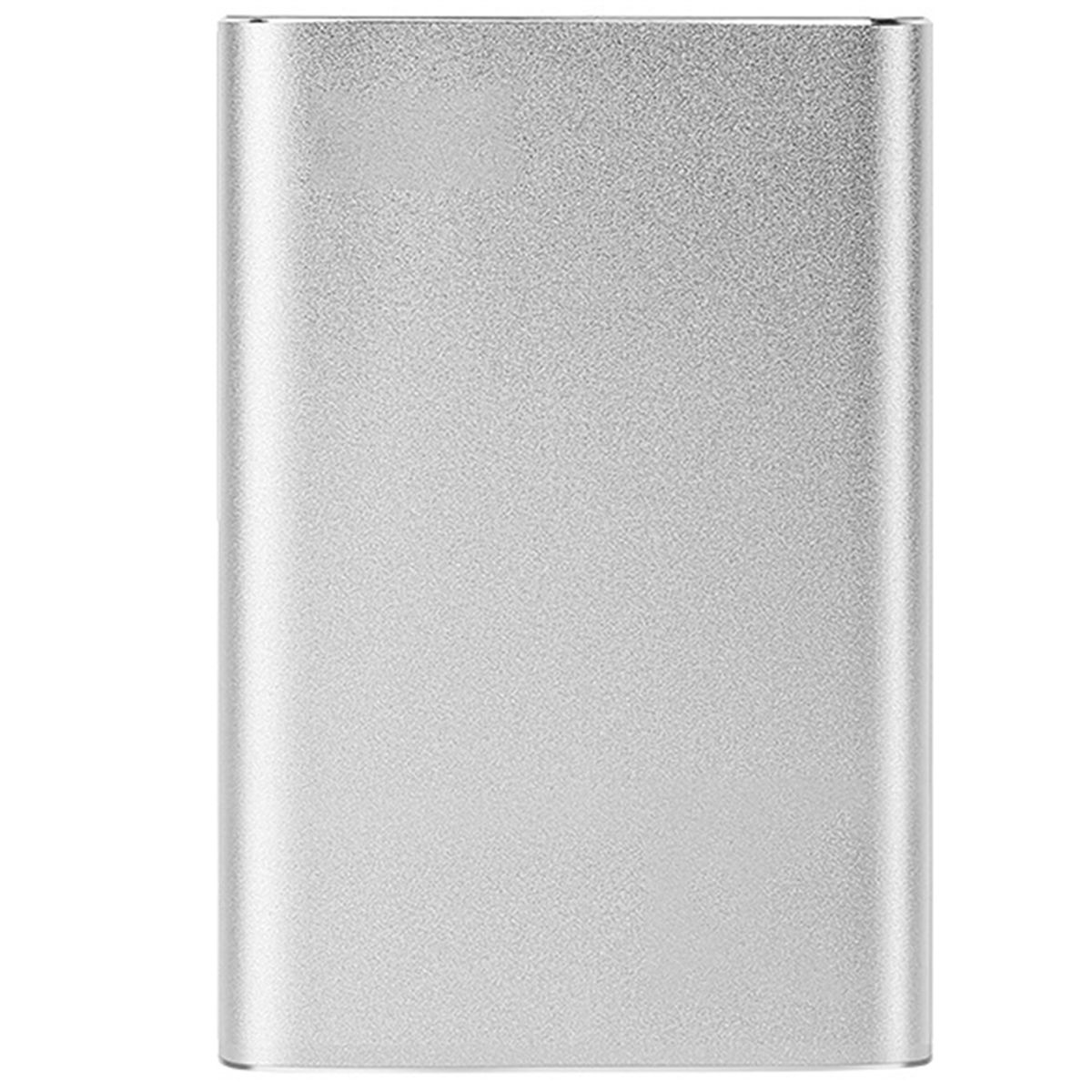 Disque Dur Externe Mobile De 2,5 Pouces Usb 3.0 Haute Vitesse 640 Go Stockage Portable Pour Ordinateur Bureau Argent