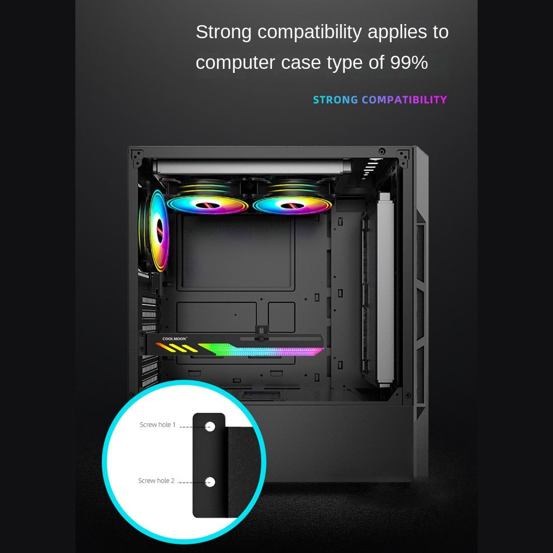 Gt8 Support De Carte Graphique Argb Ordinateur Shenguang Dc... - 4