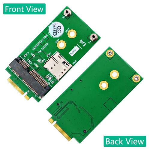 Interface Clé Ngff M.2 B Vers Carte Adaptateur Sans Mini Pci-E Mpcie Pour Module Gsm 5g 4g 3g Lte Avec Emplacement Nano Sim