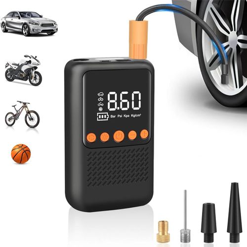 Compresseur D'air Portable De Gonfleur Pneu Électrique - Pneus Pompe À Air Sans Vélo Avec Manomètre