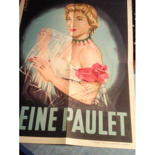Autographe Sur Affiche Couleur