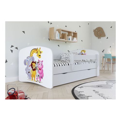 Lit Babydreams Zoo Rose Avec Un Tiroir Sans Matelas 140/70