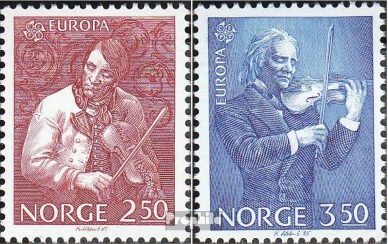 Norvège 926-927 (Édition Complète) Neuf 1985 Année Le Musique