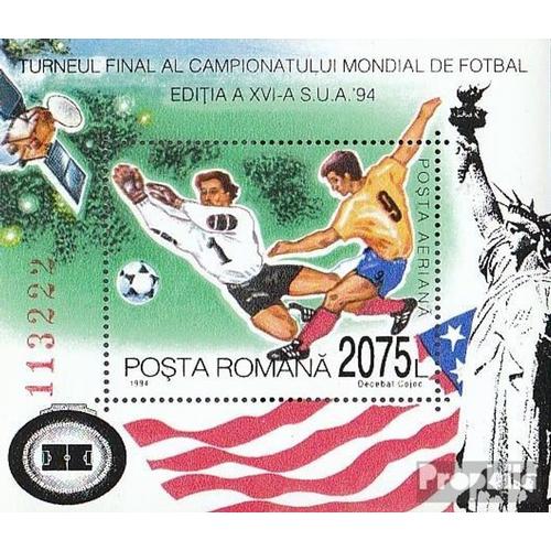 Roumanie Bloc 290 (Complète Edition) Neuf Avec Gomme Originale 1994 Football Wm Etats-Unis?94
