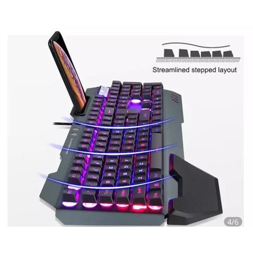 Teclado Usb Gamer Mars Gaming Mrk0 Rgb