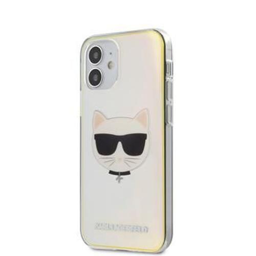 Coque Karl Lagerfeld Pc/Tpu Choupette Head Pour Iphone 12 Iridescent