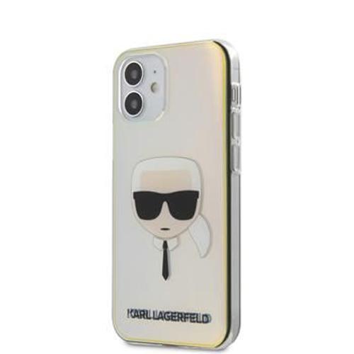 Coque Karl Lagerfeld Pc/Tpu Head Pour Iphone 12 Iridescent