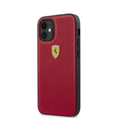 Coque Ferrari Off Track Perforated Pour Iphone 12 Rouge